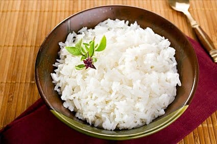 A bowl of jasmine rice