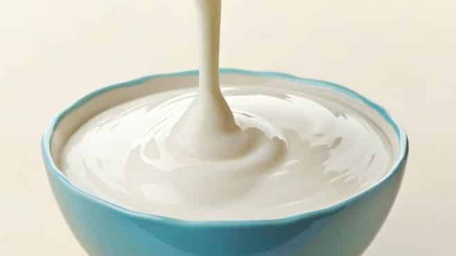 A bowl of yoghurt