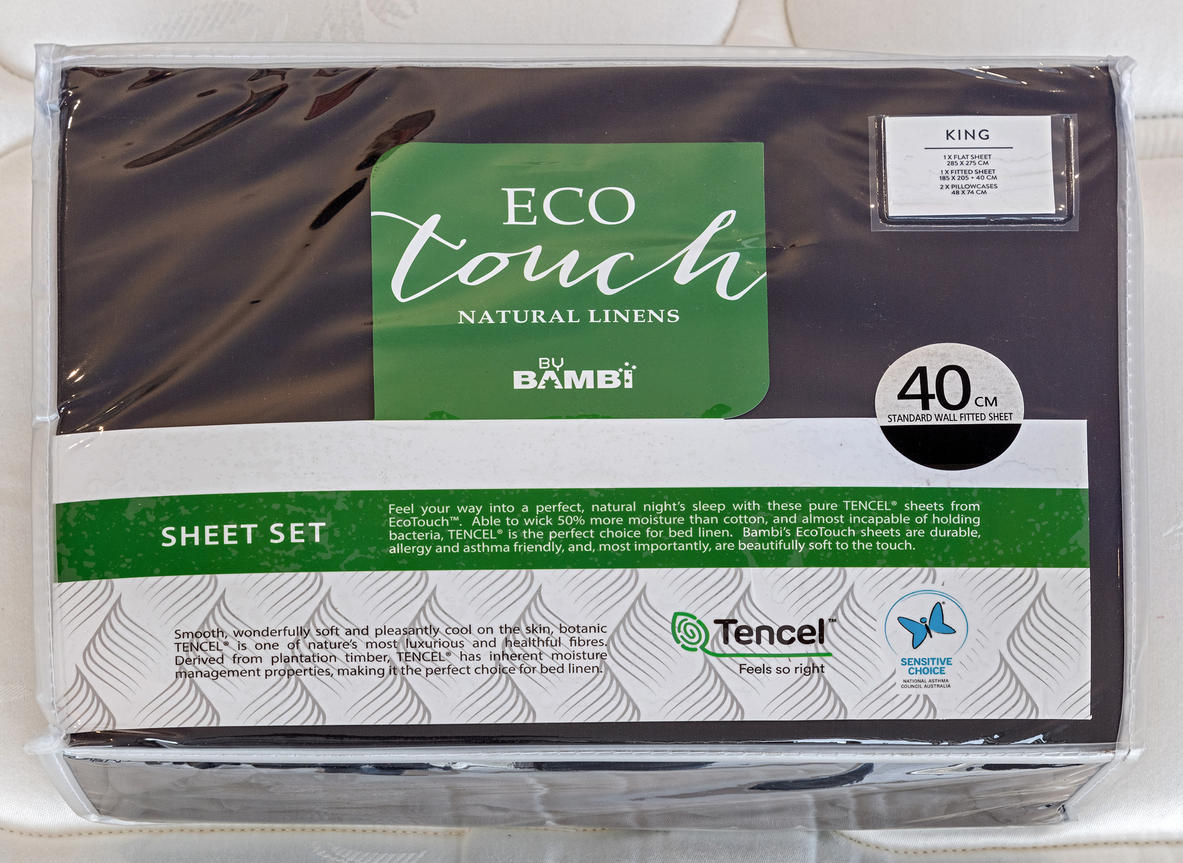 Bambi Sheet Set - Graphite Colour